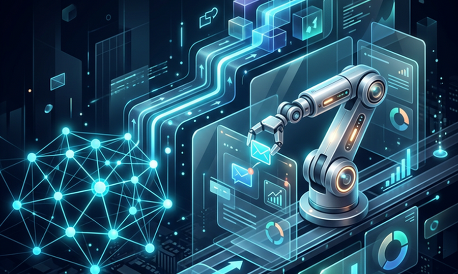 Automação de processos usando inteligência artificial gerando esteira de funis lucrativos